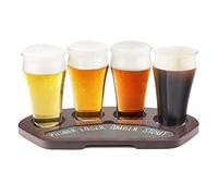 Final Touch Craft Coffret de bière avec planche de service en bois massif et ardoise