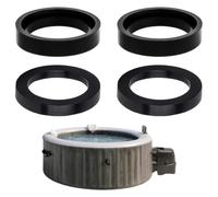FinalCool Kit de joints compatibles avec Intex Pure Spa, 4 pièces, joint torique pour pompe de piscine, joint d'entrée et sortie pour 28407E et 28409E Simple Spa
