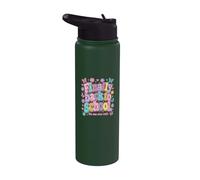 Finally Back to School No-One Ever Said Funny Teacher Stainless Steel Insulated Water Bottle
