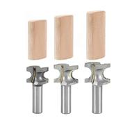 FindBuyTool Lot de 3 fraises à bord avec tige de 8 mm pour Festool Domino XL DF700, en carbure de tungstène pour le travail du bois et les projets de bricolage, embouts de fraisage D10, D12, D14