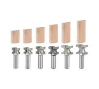 Findbuytool Lot de 6 fraises à défoncer en carbure de tungstène 12 mm pour défonceuse Festool Domino Router Bits, fraises pour défonceuse DF500/700, tailles D5, D6, D8, D10, D12, D14 mm