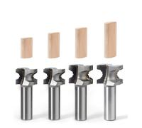 Findbuytool Set de Fraise à Bois 12,7 mm Tige, Fraise en Carbure de Tungstène pour Défonceuse, Ensemble de 4 Fraises pour Défonceuse, Fraises pour Défonceuse Compatibles avec les Bits pour Router