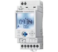 Finder 12.A4.8.230.0010 Interrupteur horaire pour rail 230 V/DC, 230 V/AC programme hebdomadaire