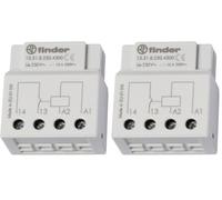 Finder 133182304300PAS Relais à encastrer en Boîte/Derrière Boîte à boutons 1 NO 230 Vac 12 A sous 250 Vac1 (Lot de 2)