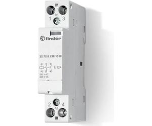 Finder 22.72.0.012.1310 Contacteur d'installation 2 contacts NO 230 V/AC, 400 V/AC 1 pc (227200121310)