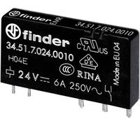 Finder 34.51.7.024.0010 Relais pour Circuits imprimés 24 V/DC 6 A 1 inverseur (RT) 1 pc(s)