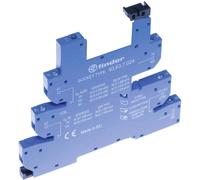 Finder 93.63.0.240 Support relais avec étrier de fixation, avec LED, avec protection antiparasite CEM Adapté pour série (relais)
