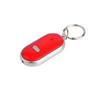 Finder Clé à pipe de qualité LED clignotante avec bip sonore Télécommande anti-perte Outil porte-clés - Rouge