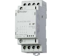 Finder Contacteur d'installation 230VAC/DC,4S,LED 22.34.0.230.4320 Tension d'emploi assignée 250 ...