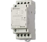Finder Contacteur d'installation 230VAC/DC,4S,LED 22.34.0.230.4340 (223402304340)
