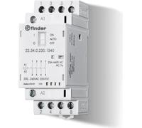 Finder Contacteurs d'installation série 22 2 NO+2 NC 24 VAC/DC 25 A 440 VAC 6250 VA, AC1 (22.34.0.024.4620)
