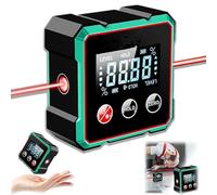 Finder d'angle numérique magnétique avec laser électronique, compteur d'angle rechargeable 4 côtés, boîte de niveau magnétique puissante, outil de mesure du travail du bois avec écran LCD, niveau