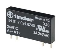 Finder Finder Relais enfichable/imprimé E:24VDC, A:2A/230VAC 34.81.7.024.8240 Quantité:1