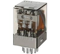 Finder Relais enfichable 60.13.8.024.0040 – 24 V AC, 3 W, 10 A, 3 inverseurs (RT) – 1 pièce