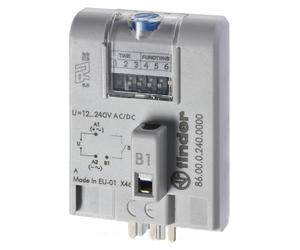 Finder Industrie-Zeitmodul, Serie 86.00 86.00.0.240 12 - 240 V DC/AC (86.00.0.240)