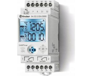 Finder Minuteur Intelligent Deux Canaux 16A NFC Relais Programmable - 84.02.0.024.0000