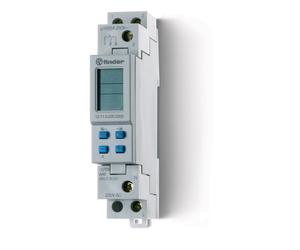 Finder Minuteur Numérique Hebdomadaire Interrupteur 16A 230V Rail DIN - 12.71.8.230.0000