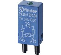 Finder Module enfichable avec résistance 99.80.8.230.07 Couleur d'éclairage (ampoule LED): bleu 1 pc(s)