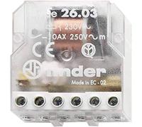Finder Relais d'impulsion 26.03.8.230.0000 Série 26 - 230 V AC, 10 A, NC + NO...