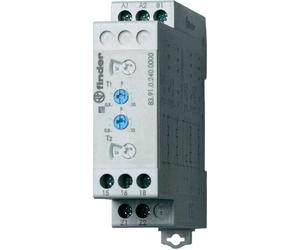 Finder Relais temporisé industriel multifonction horloge asymétrique 83.91.0.240.0000 24 - 240 V DC/AC 1 inverseur 16 A Max (83.91.0.240.0000)