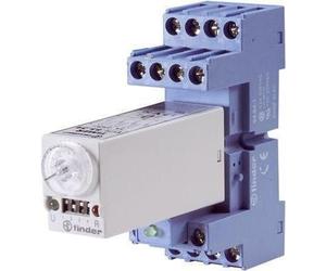 Finder Relais temporisé multifonctionnel 12 V/DC, 12 V/AC 1 pc. 85.04.0.012 Plage de temps : 0.05 s - 100 h 4 inverseurs (85.04.0.012.0000.PD1)