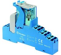 Finder série 4 C - Interface Module série 4 contacts P2 24 VAC push-in Bride en plastique