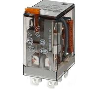 Finder série 56 - Rele Puissance 2 contacts Agni 230 VAC Poussoir + LED