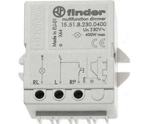 Finder Télérupteur avec variateur, série 15.51.8.230 15.51.8.230.0400 230 V/AC 1 contact à fermeture/variateur 230 V/AC Min. 15 W/ (15.51.8.230.0400)