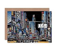 Fine Art Prints Carte de Vœux Graphique Moderne avec Enveloppe Intérieure de Qualité Supérieure