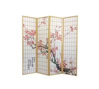 Fine Asianliving Paravent Japonais Shoji L 180x180 cm Naturel Sakura