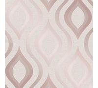 Fine Décor FD42206 Papier peint à quartz Doré rose
