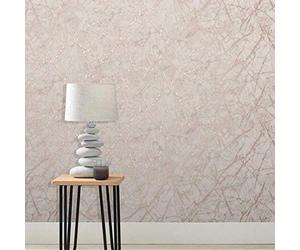 Fine Decor FD42268 UK MARBLESQUE Marbre Métallique Or Rose, Rose