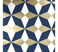 Fine Decor Nova Geo Bleu marine/doré