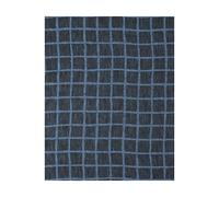 Fine Little Day Nappe en jacquard Rutig 147x147 cm Blue-black
