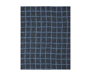 Fine Little Day Nappe en jacquard Rutig 147x147 cm Blue-black