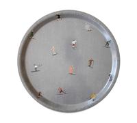 Fine Little Day Plateau Skiers Ø31 cm Gris