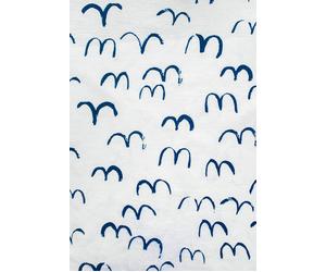 Fine Little Day Tissu Bird Blanc-bleu