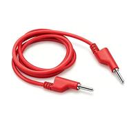 FINEANDENG Câble de test de courant avec fiche banane 4 mm 10 A 3,28 FT vers fiche mâle DCC Câble de test de courant pour multimètre, appareils de test électriques, etc. (rouge)