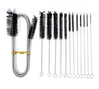 FINEASY 13Pcs Tube Brosse de Nettoyage Flexibles de Douche,Furet Deboucheur Canalisation 200cm, Goupillon Biberon Nettoyage Aquarium, Brosse Biberon Bébé en Nylon