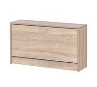 FineBuy Banc à Chaussures Split 80x24x47 cm Assise, Armoire à Chaussures | banc d'entrée petit et fermé, banc étroit avec rangement, surface résistante aux rayures, banc d'entrée
