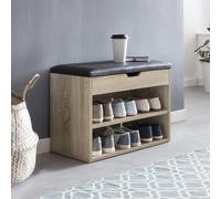 FineBuy Banc de Rangement à Chaussure Entrée 60x40x30 cm Étagère a Chaussures