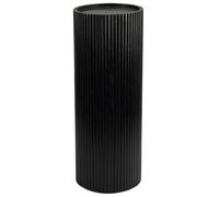 FineBuy Colonne Décorative 30x30x80 cm Bois Massif Acacia Noire, Rond