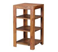 FineBuy Étagère Debout Bois Massif Sheesham 44 x 83 x 44 cm étagère | Étagère en Bois véritable avec Quatre étagères - Mobilier de Salon Étagère à Livres