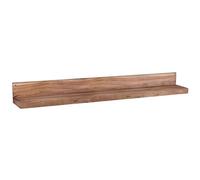FineBuy étagère Murale 160 cm Bois Massif Acacia étagère Suspendue Rustique | Etagère en Bois - Capacité de Charge maximale 20 kg - Étagère pour Le Mur | Bois véritable