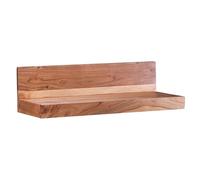 FineBuy étagère Murale 60 cm Bois Massif Acacia étagère Suspendue Rustique | Etagère en Bois - Capacité de Charge maximale 20 kg - Étagère pour Le Mur | Bois véritable
