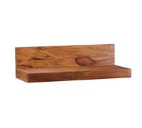 FineBuy Étagère Murale 60 cm Massif Sheesham - Suspendue Rustique | Étagère en Bois - Capacité de Charge maximale 20 kg - Pour Le Mur