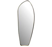 Finebuy Miroir mural design de forme organique 90 cm miroir irrégulier moderne sans cadre asymétrique doré salle de bain, chambre à coucher, entrée, couloir doré