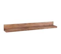 FineBuy étagère Murale 160 cm Bois Massif Acacia étagère Suspendue Rustique | Etagère en Bois - Capacité de Charge maximale 20 kg - Étagère pour Le Mur | Bois véritable