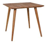 FineBuy Table à Manger Bois Massif Table de Cuisine Design Sheesham 80 x 80 cm | Table de Salle à Manger Style Maison de Campagne Table en Bois Meubles en Bois Naturel Salle à Manger Meubles