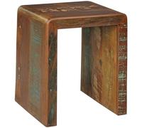 FineBuy Table d'appoint KALKUTTA 45x40x55 cm Bois Massif, Shabby Chic | Table basse look vintage, utilisable comme table de chevet et console de nuit, bois véritable fait main, pièce unique